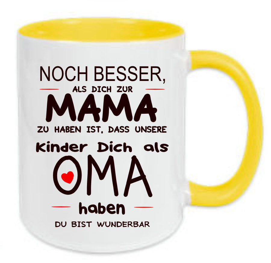 Tazza Con Scritta Per Sorella - 'Ancora Meglio Di Averti Come Sorella è Che I Miei Figli Ti Hanno Come Zia' - Pagma, Bianca 330 Ml