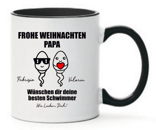 Tasse Frohe Weihnachten Papa Sperma Farbwahl