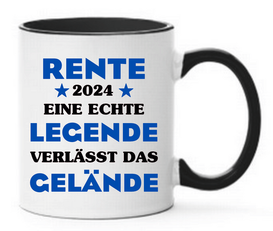 Tasse Rente 2024 eine echte Legende verlässt das Gelände freie Farbwahl