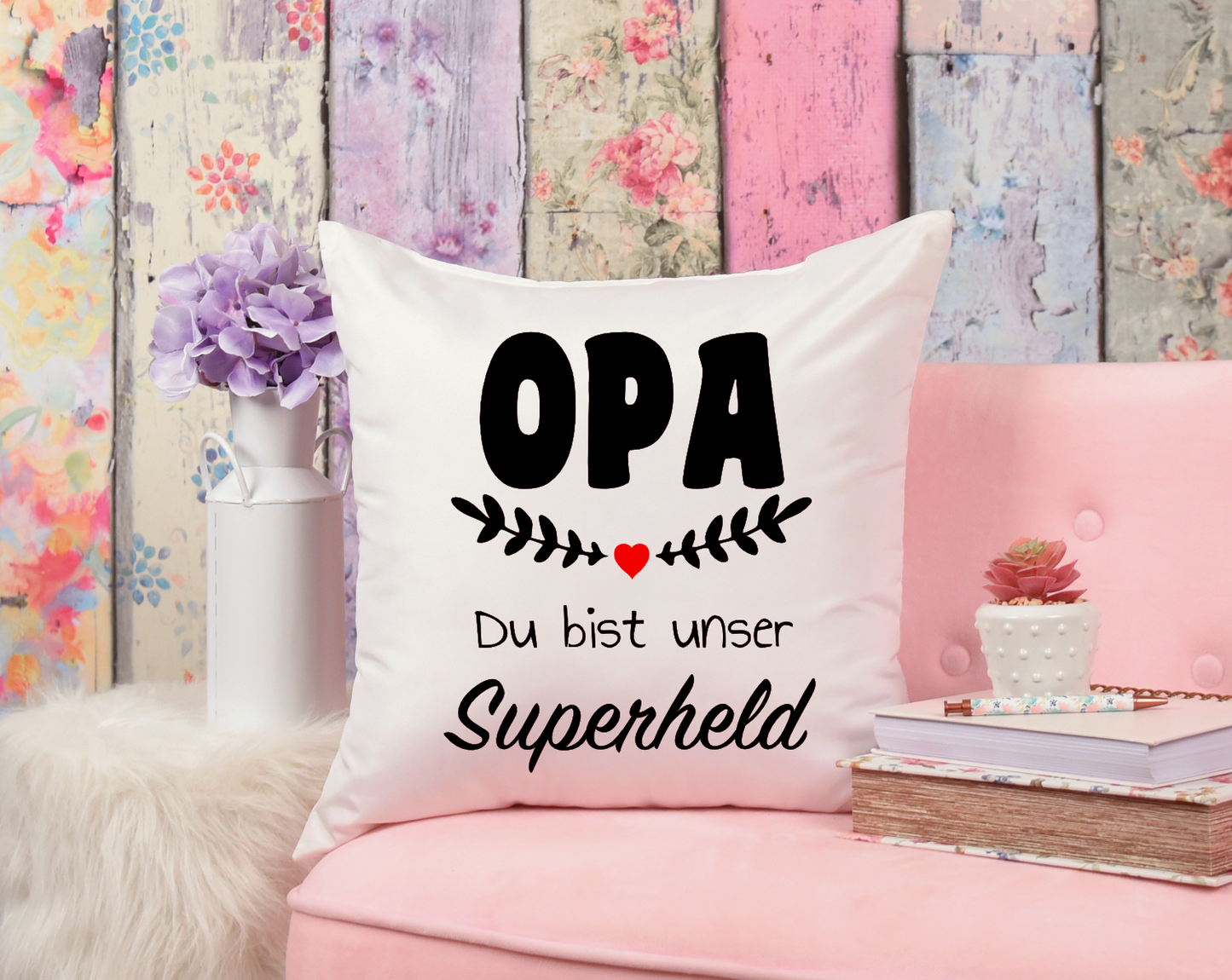 Kissen - Opa Du bist unser Superheld