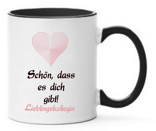 Tasse Lieblingskollegin Schön, dass es dich gibt Farbwahl