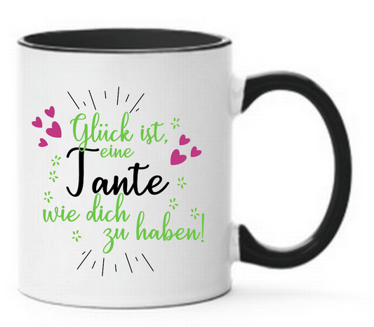 Tasse Glück ist eine Tante wie dich zu haben! Farbwahl