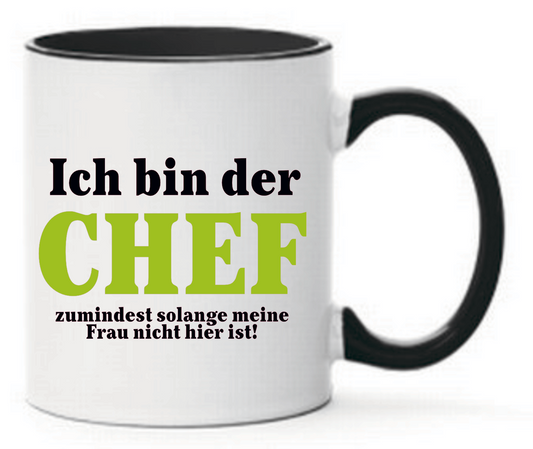 Tasse Ich bin der Chef Farbwahl