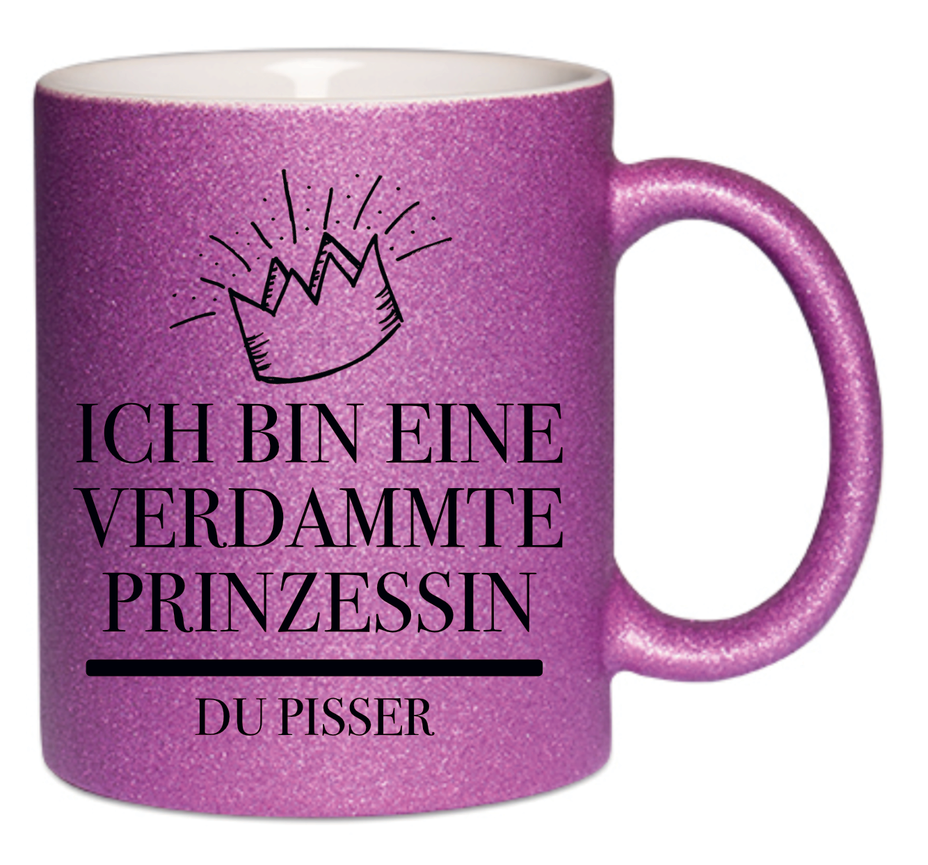 Tasse Prinzessin Glitzerpink