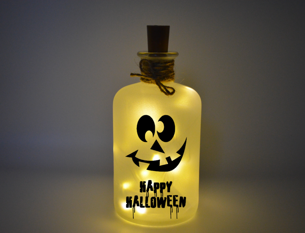 Flaschenlicht Happy Halloween