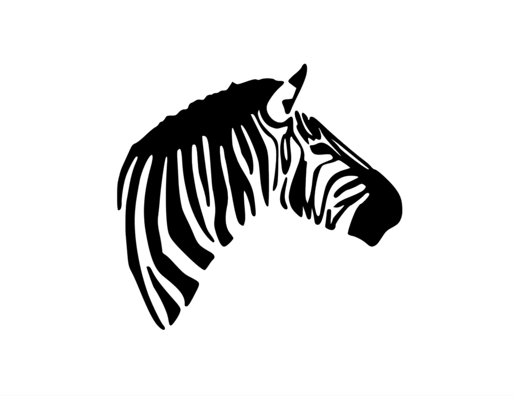 Bügelbild Zebra Farbwahl