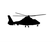 Lade das Bild in den Galerie-Viewer, Bügelbild Hubschrauber Helikopter Farbwahl
