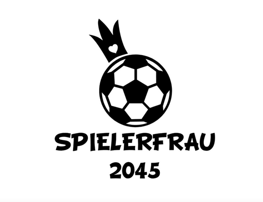 Bügelbild Spielerfrau Fußball Bügelbild Farbwahl