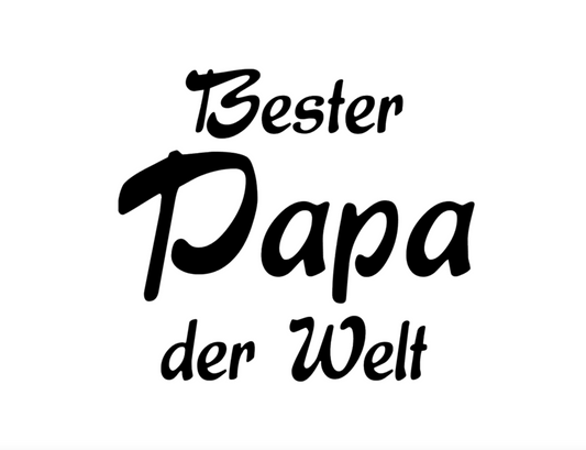 Bügelbild Bester Papa der Welt Farbwahl