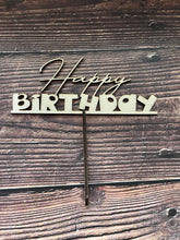 Lade das Bild in den Galerie-Viewer, Cake Topper Happy Birthday dicke Schrift
