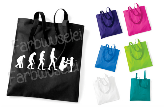 Tasche Erzieherin Evolution Einkaufstasche