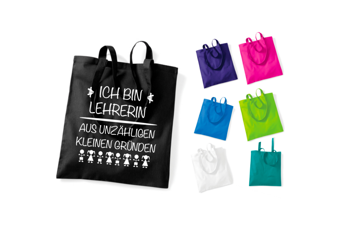 Tasche Ich bin Lehrerin aus unzähligen kleinen Gründen Einkaufstasche