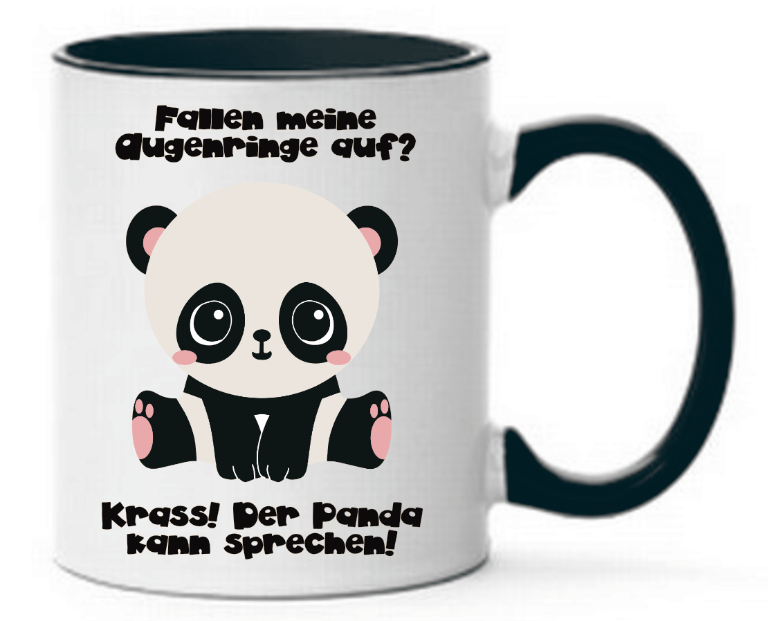 Tasse Fallen meine Augenringe auf? Krass der Panda kann sprechen freie Farbwahl