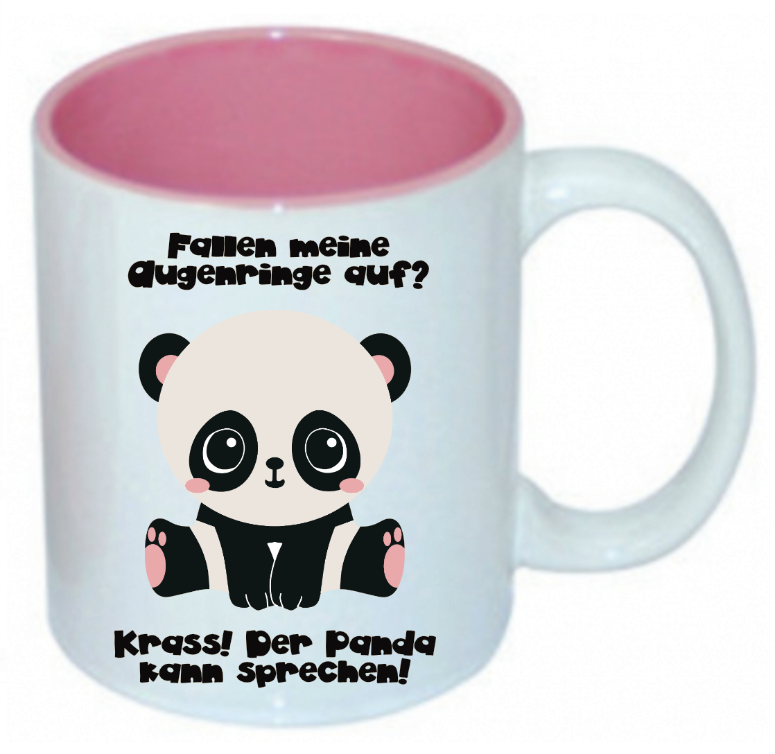 Tasse Fallen meine Augenringe auf? Krass der Panda kann sprechen freie Farbwahl