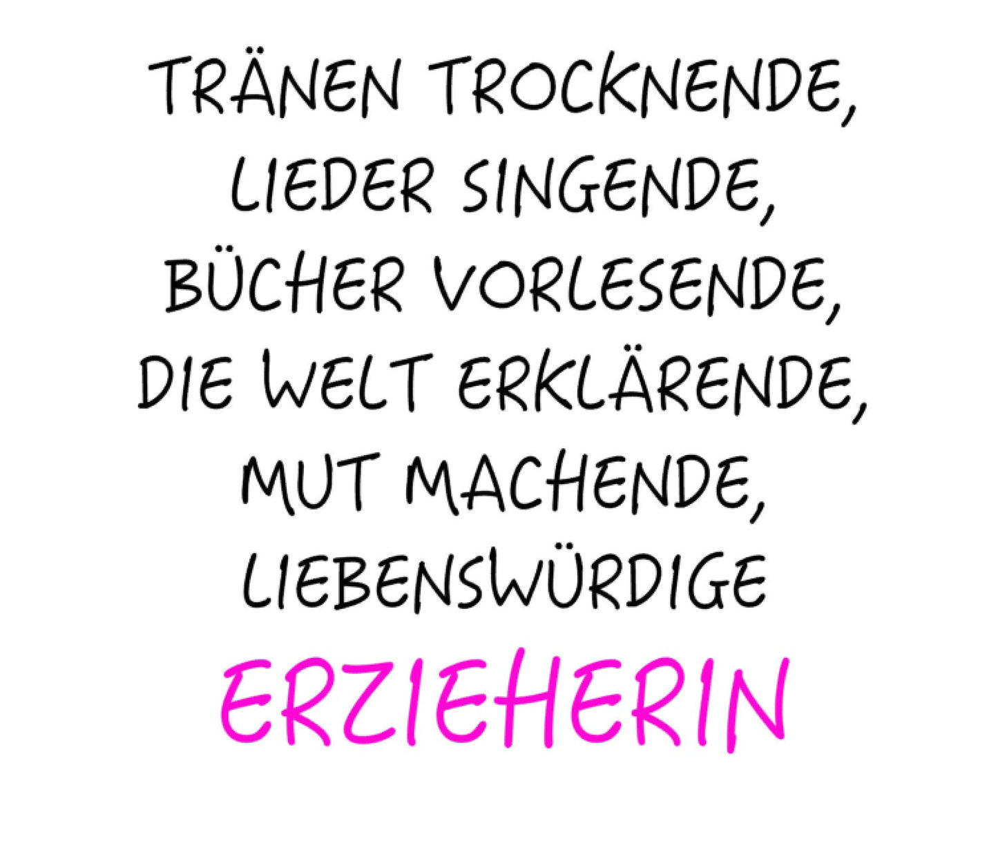 Bügelbild Tränen trocknende Erzieherin Farbwahl