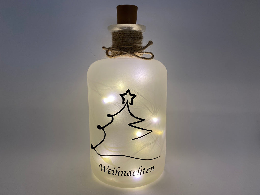 Flaschenlicht Weihnachten Weihnachtsbaum